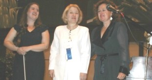 Alice Cash performing in a healing music recital